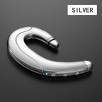 Running Sports Earphone BoneBluetooth Headphones True Wireless Earbuds with Charging Case IPX7 Waterproof Stereo Sound Earphones Built-in Mic in-Ear Headsets Deep Bass Conduction Ear Hook Bluetooth 5.0 HiFi Stereo Wireless Earphone Headset For  Headsets Stevvex