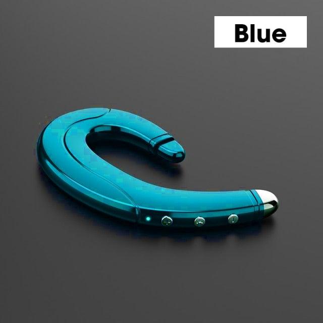 Running Sports Earphone BoneBluetooth Headphones True Wireless Earbuds with Charging Case IPX7 Waterproof Stereo Sound Earphones Built-in Mic in-Ear Headsets Deep Bass Conduction Ear Hook Bluetooth 5.0 HiFi Stereo Wireless Earphone Headset For  Headsets Stevvex