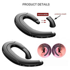 Running Sports Earphone BoneBluetooth Headphones True Wireless Earbuds with Charging Case IPX7 Waterproof Stereo Sound Earphones Built-in Mic in-Ear Headsets Deep Bass Conduction Ear Hook Bluetooth 5.0 HiFi Stereo Wireless Earphone Headset For  Headsets Stevvex