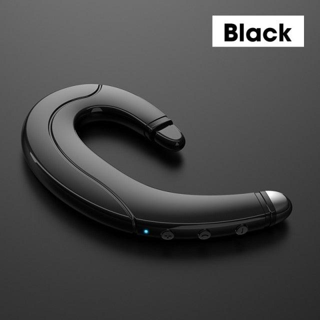Running Sports Earphone BoneBluetooth Headphones True Wireless Earbuds with Charging Case IPX7 Waterproof Stereo Sound Earphones Built-in Mic in-Ear Headsets Deep Bass Conduction Ear Hook Bluetooth 5.0 HiFi Stereo Wireless Earphone Headset For  Headsets Stevvex