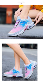 Running Unisex Athletics Air Cushion Jogging Walking Couples Gym Sport Sneakers Breathable Mesh Outdoor Workout Non Slip Walking Tennis Sneakers Stevvex