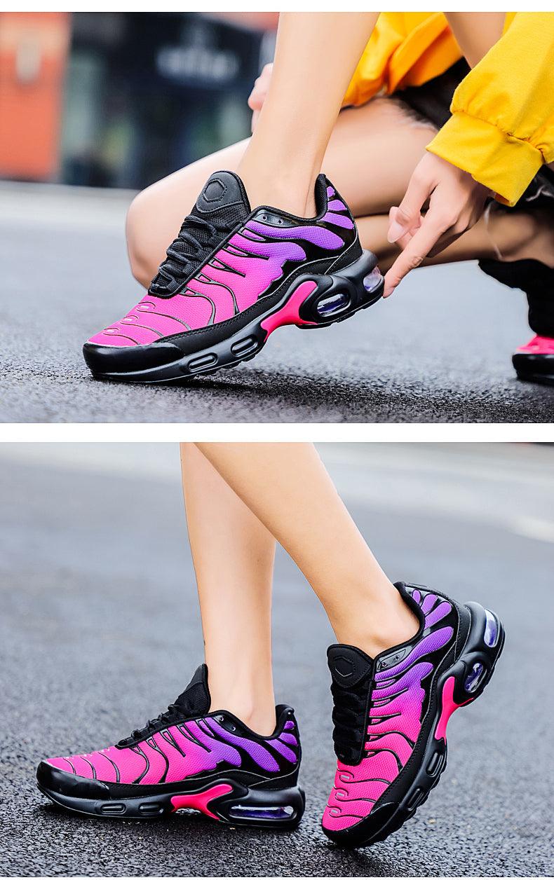 Running Unisex Athletics Air Cushion Jogging Walking Couples Gym Sport Sneakers Breathable Mesh Outdoor Workout Non Slip Walking Tennis Sneakers Stevvex