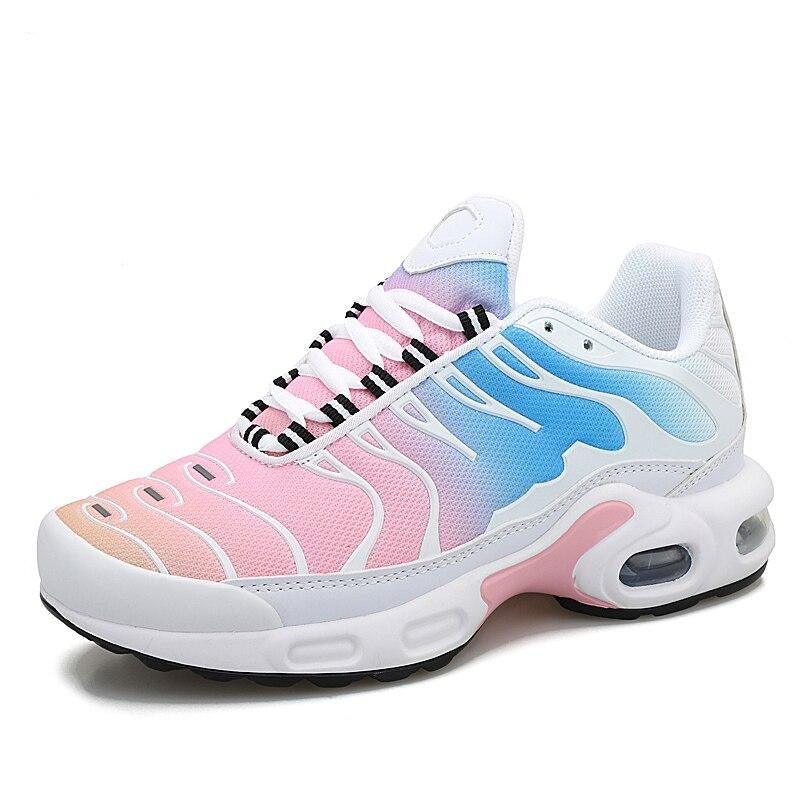 Running Unisex Athletics Air Cushion Jogging Walking Couples Gym Sport Sneakers Breathable Mesh Outdoor Workout Non Slip Walking Tennis Sneakers Stevvex