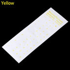 Russian Letters Transparent PVC Keyboard Stickers Waterproof Self-adhesive Multicolor Cover Sticker Keyboard Protector Stickers Stevvex