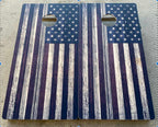 Rustic flag blastcornhole