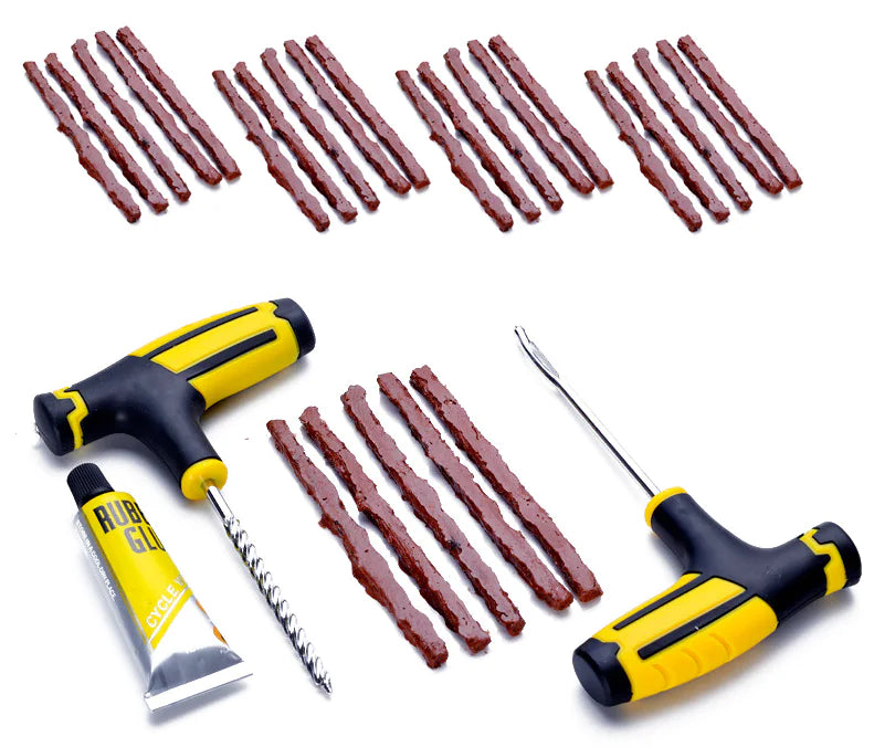 68pc Tire Repair Kit DIY Flat Tire Repair Car Truck Motorcycle Home Plug Patch Pi-Mart