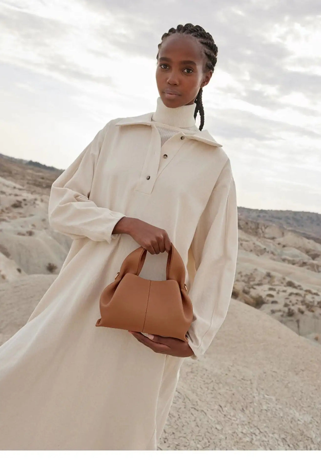 Leather Cloud Crossbody Bag Pi-Mart