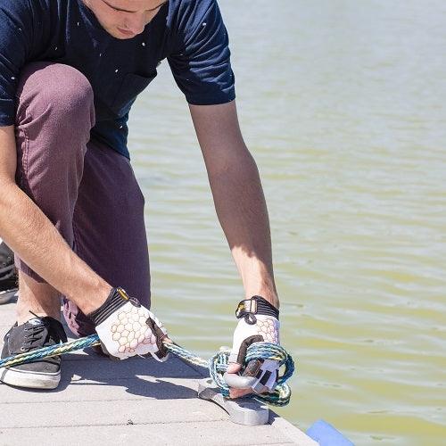 Sailing Gloves With Sticky Palm 3-4 Cut Fingers Kayaking & More Unisex - SJB-DIAMOND ELITES