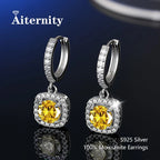 925 Sterling Silver Moissanite Stud Earrings VVS1 Cut GRA Certificate Unisex BandsCo Straps