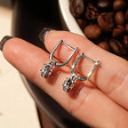 S925 Sterling Silver 0.5ct Moissanite Dangle Hoop Earrings for Women BandsCo Straps