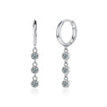 S925 Sterling Silver Moissanite Dangle Earrings Fringe Drop Studs for Women BandsCo Straps