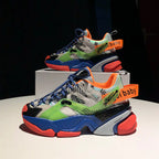 Trendy Color Block Platform Sneakers for Women Pi-Mart