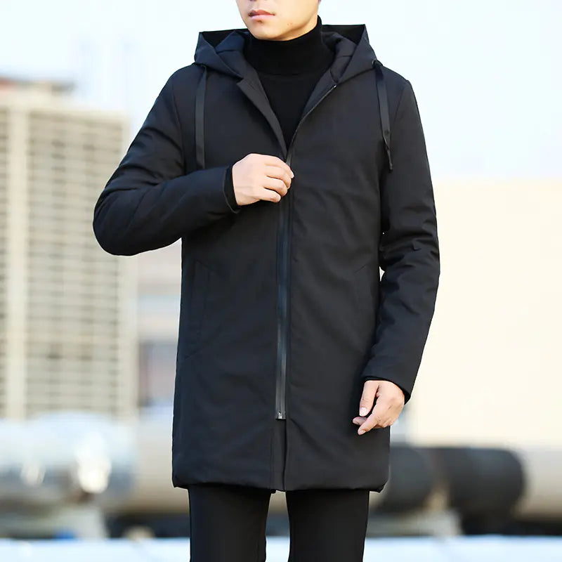 Men's Casual Thick Hooded Jacket Pi-Mart