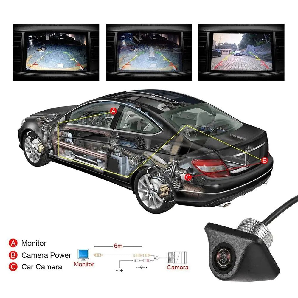 Car Rear View Reverse Camera Parking Backup Cam HD Night Vision Waterproof 170° Pi-Mart
