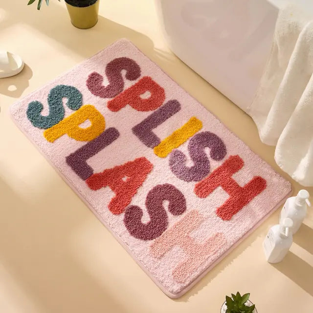 Inyahome Bathroom Rugs Non-Slip Bath Mat Luxury Soft Absorbent Plush Microfiber Bath mats for Bathroom Carpet for Tub Shower Pi-Mart