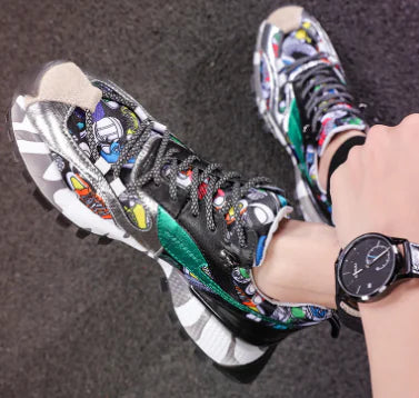 Autumn New Trendy Colorful Dad Sneakers for Men Pi-Mart