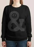 PEACE AND LOVE WOMEN SWEAT SHIRT - SJB-DIAMOND ELITES