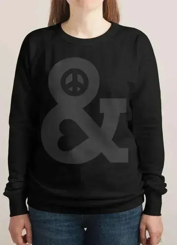 PEACE AND LOVE WOMEN SWEAT SHIRT - SJB-DIAMOND ELITES