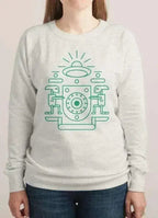 UFO WATCHERS WOMEN PRINTED SWEAT SHIRT - SJB-DIAMOND ELITES