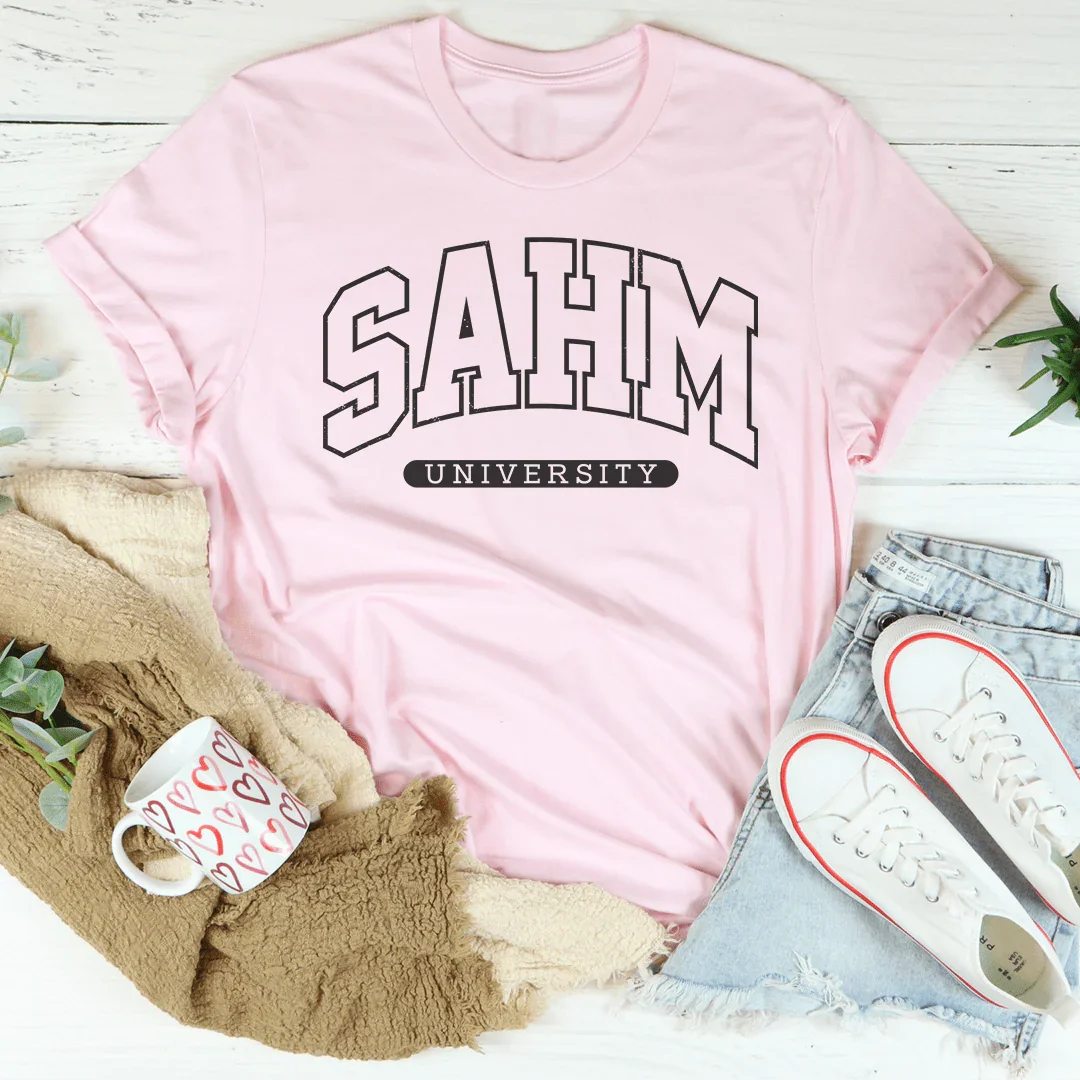 SAHM University Tee Peachy Sunday