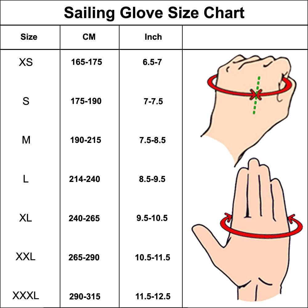 Sailing Gloves With Sticky Palm 3-4 Cut Fingers Kayaking & More Unisex - SJB-DIAMOND ELITES
