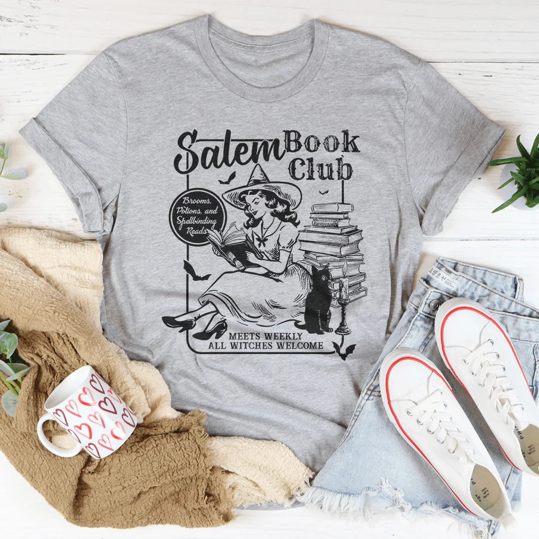 Salem Book Club Tee Peachy Sunday