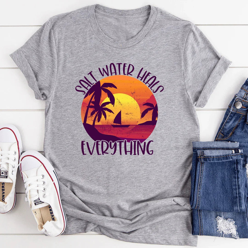 Salt Water Heals Everything Tee - SJB-DIAMOND ELITES