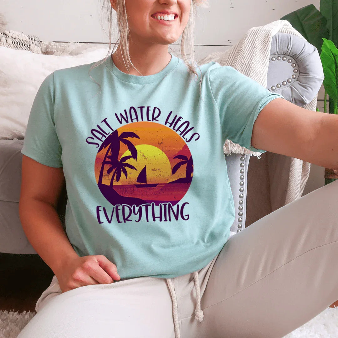 Salt Water Heals Everything Tee - SJB-DIAMOND ELITES