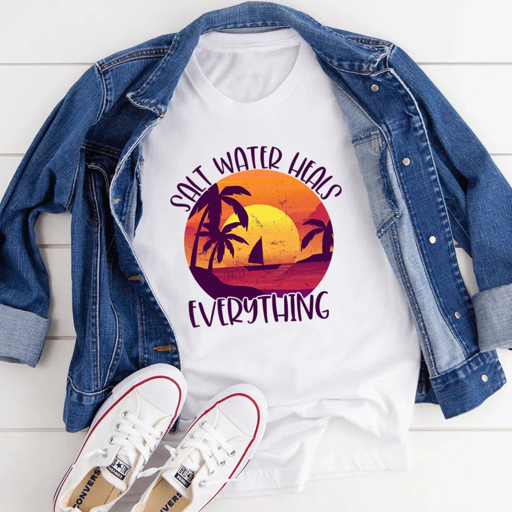 Salt Water Heals Everything Tee - SJB-DIAMOND ELITES