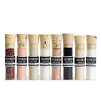 Gourmet 8-Vial Sourced Salt Set - 7 Regional Salts Gift Box for Cooking BandsCo Straps
