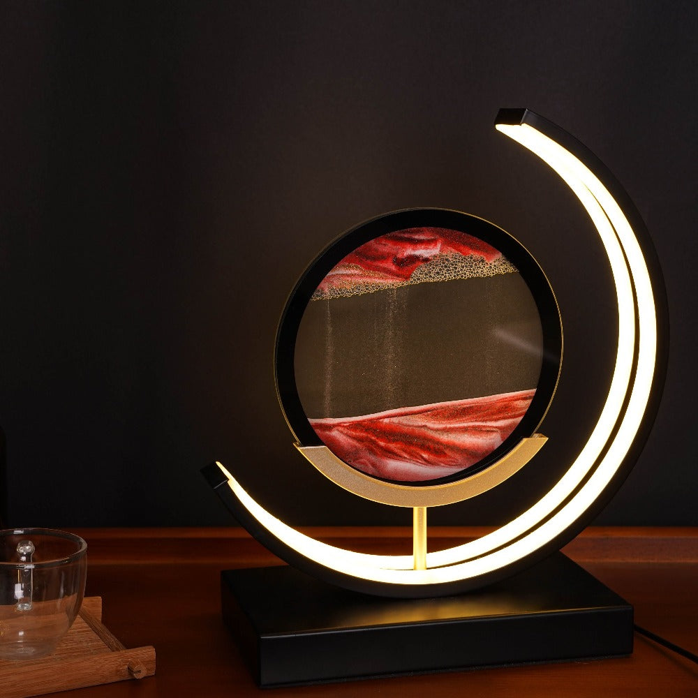 Moving Sand Table Lamp Lootquake LLC