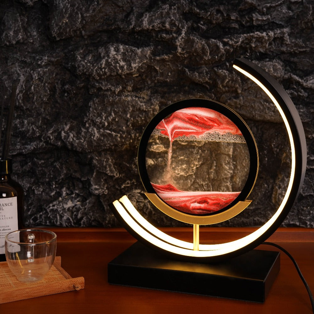 Moving Sand Table Lamp Lootquake LLC