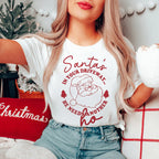 Santa's In Your Driveaway Tee Peachy Sunday