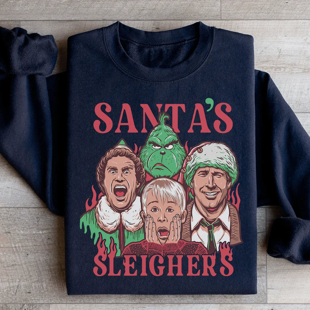 Santa Sleighers Sweatshirt Peachy Sunday
