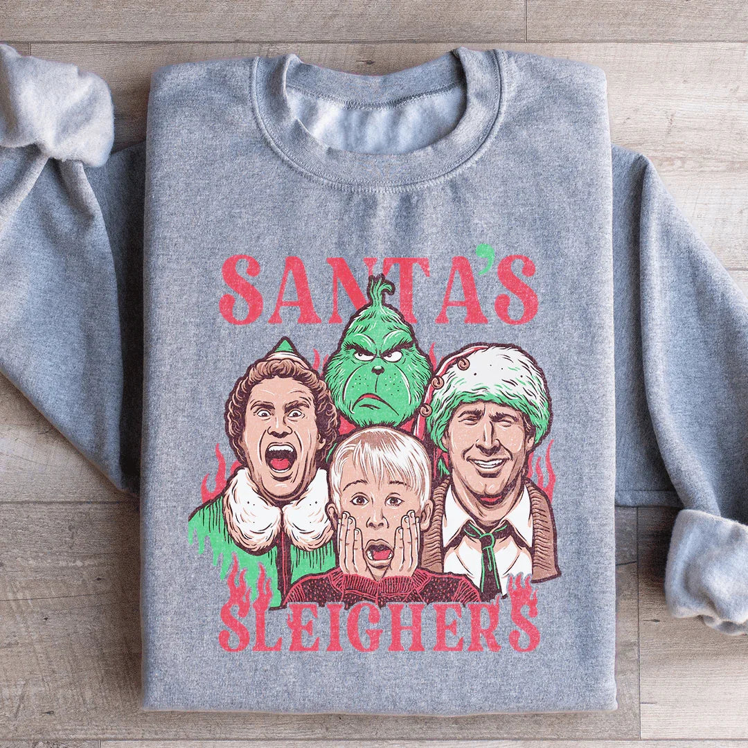 Santa Sleighers Sweatshirt Peachy Sunday