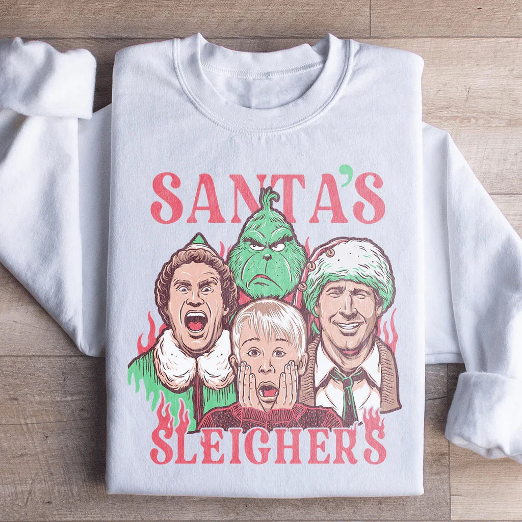 Santa Sleighers Sweatshirt Peachy Sunday
