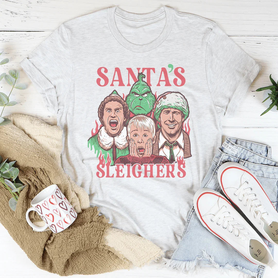 Santa Sleighers Tee Peachy Sunday