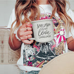 Sarcasm Is My Love Language Ceramic Coffee Mug 14.5oz Funny Sarcastic Gift BandsCo Straps