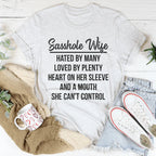 Sasshole Wife Tee Peachy Sunday