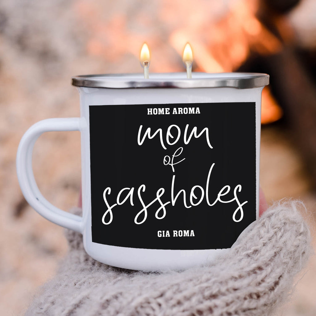 Mothers Day Candle Mug 16oz Reusable Metal Candle Soy Gift BandsCo Straps