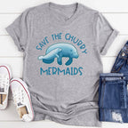 Save The Chubby Mermaids Tee - SJB-DIAMOND ELITES