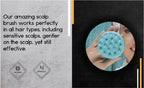 Scalp Massager Brush Silicone Soft Bristles Deep Clean Exfoliating Travel Size