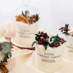 Scented Candle Gift Box With Tray Cover Soy Wax Candle New Year Gift Creative Glass Romantic Scented Candle  Balancing Healing Candle Natural Soy Wax White Natural Scented Purifying Candle for Aromatherapy