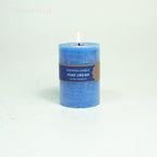 Scented Candles Soy Wax Coconut Oil Smokeless Blue Pillar Candles Smokeless Clean Burning Décor for Home Wedding Church Events Stevvex
