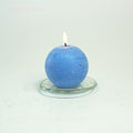 Scented Candles Soy Wax Coconut Oil Smokeless Blue Pillar Candles Smokeless Clean Burning Décor for Home Wedding Church Events Stevvex