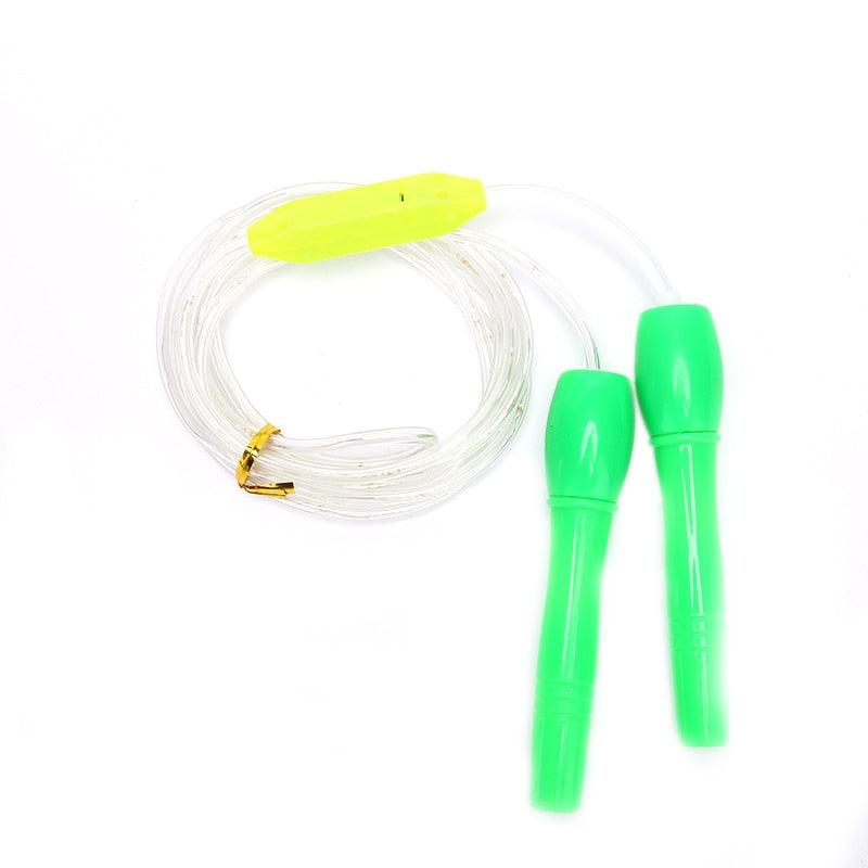School Children Fitness Jump Ropes LED Light Up Skipping Kids Luminous Home Exercise Rope Sports Supplies Colorful Glowing Skipping Rope Handles Fast Speed Rope LED Light Up Colorful Jump Rope Stevvex
