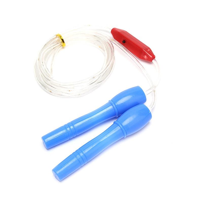 School Children Fitness Jump Ropes LED Light Up Skipping Kids Luminous Home Exercise Rope Sports Supplies Colorful Glowing Skipping Rope Handles Fast Speed Rope LED Light Up Colorful Jump Rope Stevvex
