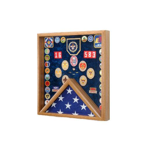 Scout flag display, Scout display case, Scout gift The Military Gift Store