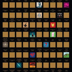 Scratch Off 100 Poster Movies Of All Time Must-See Movies Unique Design Perfect Gift For Teens And Older