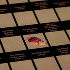 Scratch Off 100 Poster Movies Of All Time Must-See Movies Unique Design Perfect Gift For Teens And Older